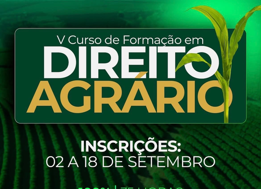 UBAU Jovem realiza o V Curso de Formação em Direito Agrário, gratuito, com inscrições até sexta-feira (18/09)