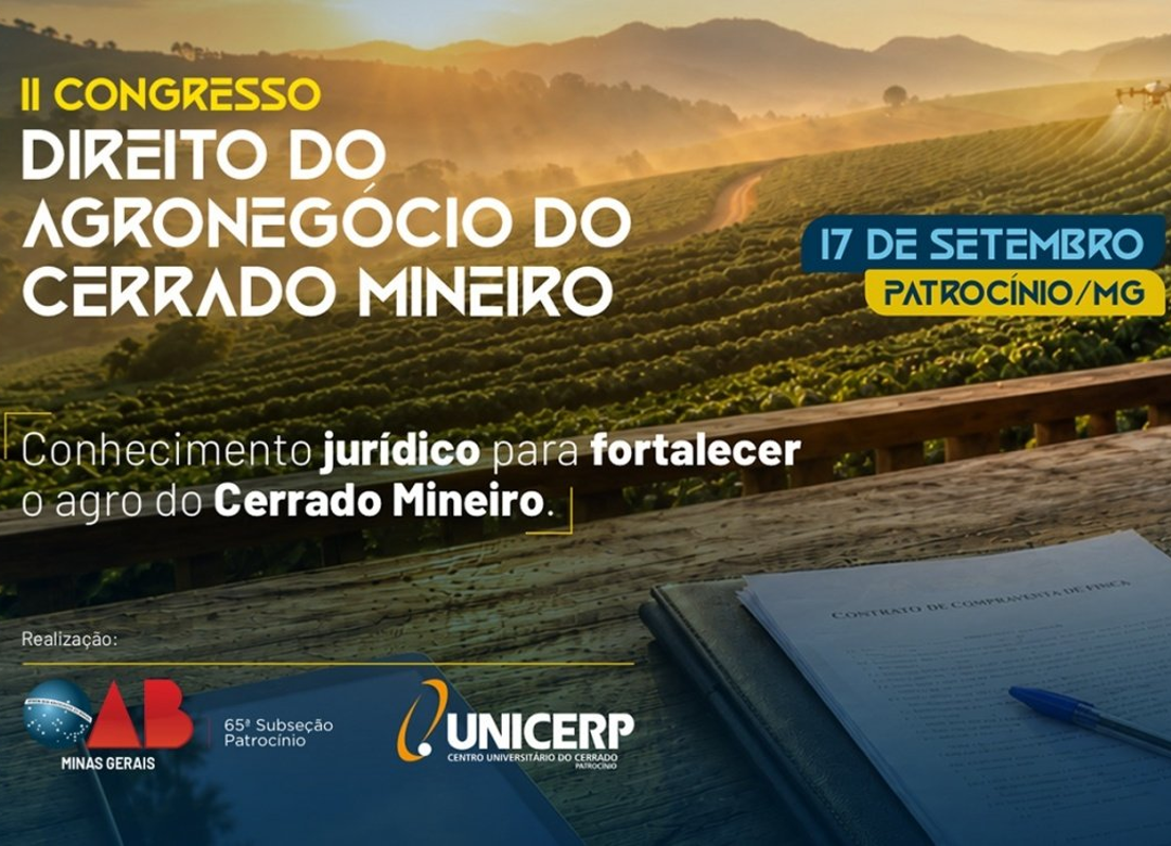 Congresso do Agronegócio do Cerrado Mineiro acontece nesta quinta-feira (17/09) em Patrocínio/MG